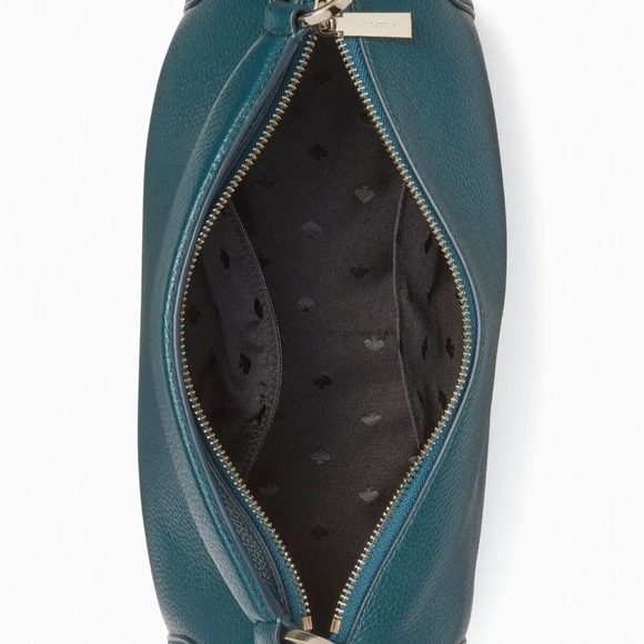 Kate Spade Smoosh Dark Green / Blue Leather Crossbody K6047 NWT $379 Retail - Picture 4 of 8
